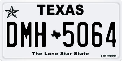 TX license plate DMH5064