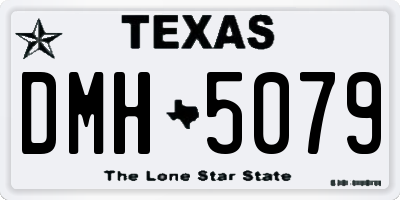 TX license plate DMH5079