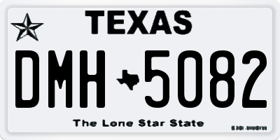 TX license plate DMH5082