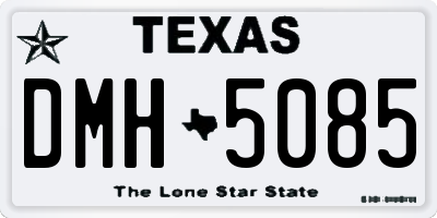 TX license plate DMH5085