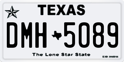 TX license plate DMH5089