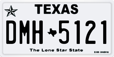 TX license plate DMH5121