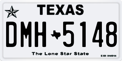 TX license plate DMH5148