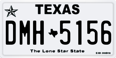 TX license plate DMH5156