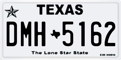 TX license plate DMH5162