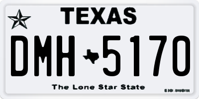 TX license plate DMH5170
