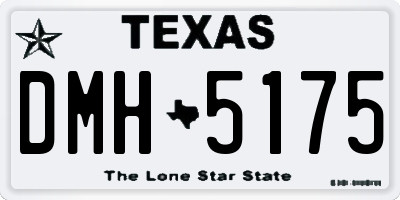 TX license plate DMH5175