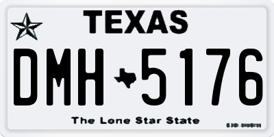 TX license plate DMH5176