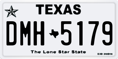 TX license plate DMH5179