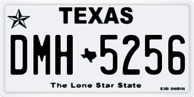 TX license plate DMH5256