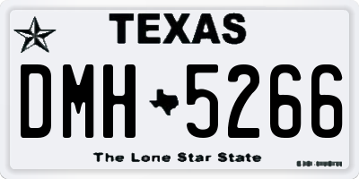 TX license plate DMH5266