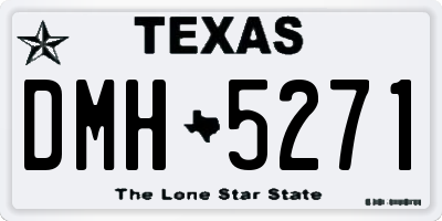 TX license plate DMH5271