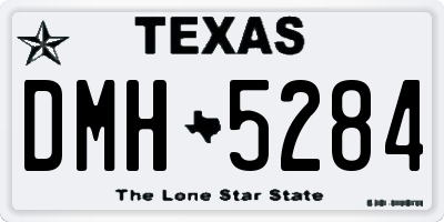 TX license plate DMH5284