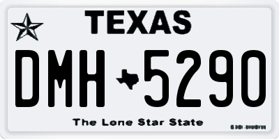 TX license plate DMH5290