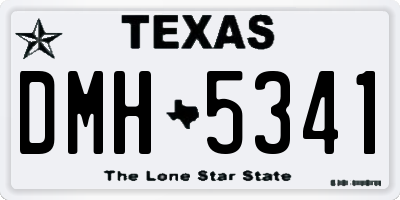 TX license plate DMH5341