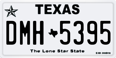 TX license plate DMH5395