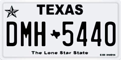 TX license plate DMH5440