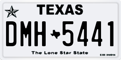 TX license plate DMH5441