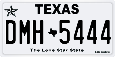 TX license plate DMH5444