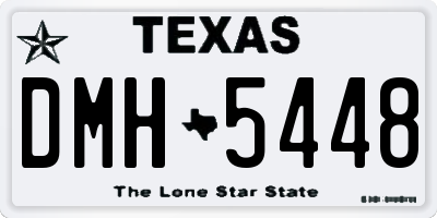 TX license plate DMH5448