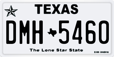 TX license plate DMH5460