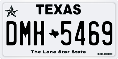 TX license plate DMH5469