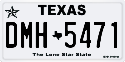 TX license plate DMH5471