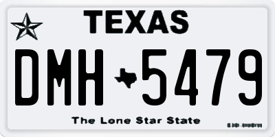 TX license plate DMH5479