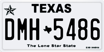TX license plate DMH5486
