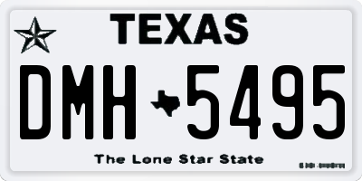 TX license plate DMH5495