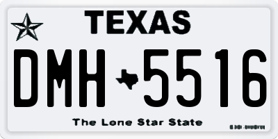 TX license plate DMH5516