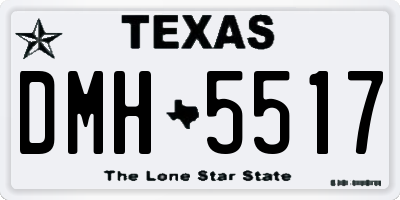 TX license plate DMH5517