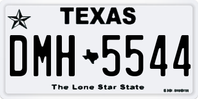 TX license plate DMH5544