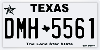 TX license plate DMH5561