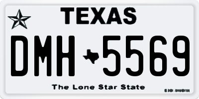 TX license plate DMH5569