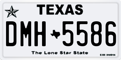 TX license plate DMH5586