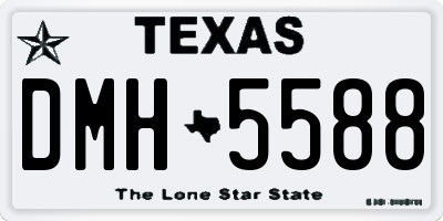 TX license plate DMH5588