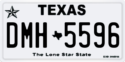 TX license plate DMH5596