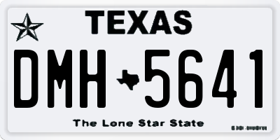 TX license plate DMH5641