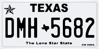 TX license plate DMH5682