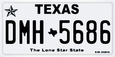 TX license plate DMH5686