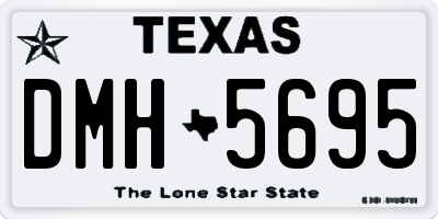 TX license plate DMH5695