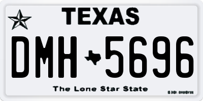 TX license plate DMH5696