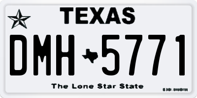 TX license plate DMH5771