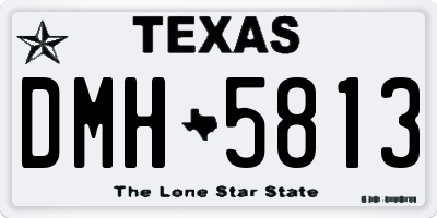 TX license plate DMH5813
