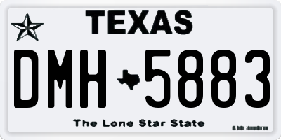 TX license plate DMH5883