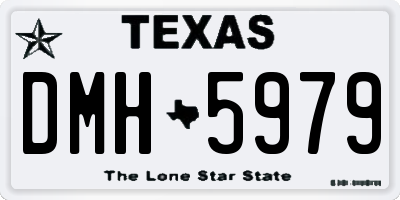 TX license plate DMH5979