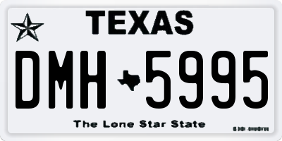 TX license plate DMH5995