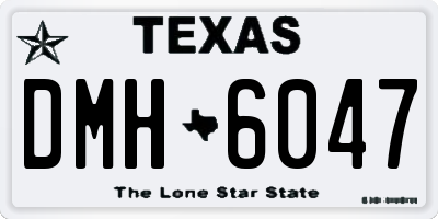 TX license plate DMH6047