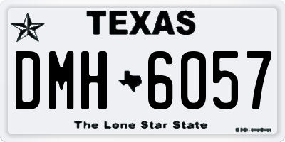 TX license plate DMH6057
